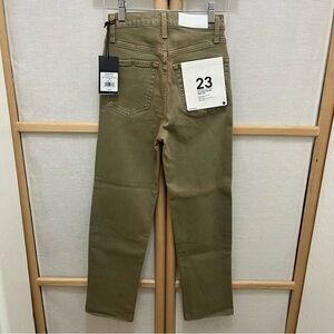 RE/DONE 70's Ultra High Rise Stove Pipe Jeans in Washed Sage Size 23